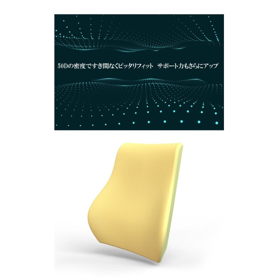 クッション 低反発 ランバーサポート 腰クッション オフィス 椅子 車用 腰枕 背あてクッション RoHS安全基準クリア 取付バンド調節可能 洗える 介護用クッション |  | 07