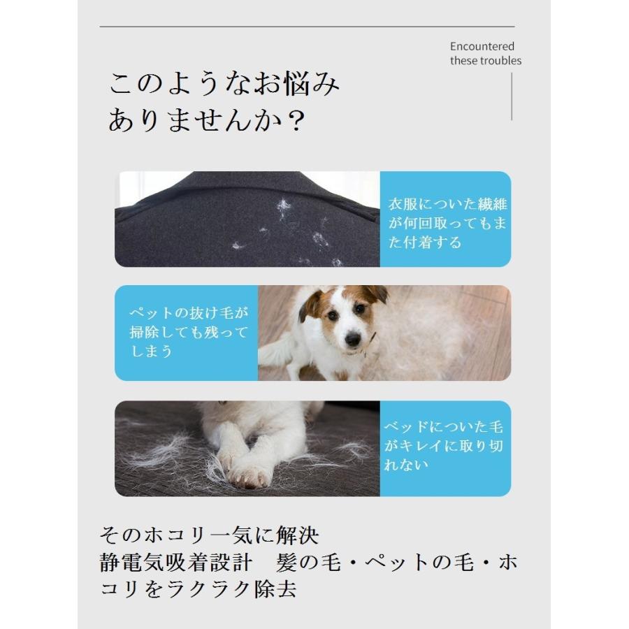 洋服ブラシ ペット抜け毛 ホコリ取りブラシ 2個セット スーツ ソファー クリーナー 犬 猫 掃除 毛玉取り ケース付き |  | 02