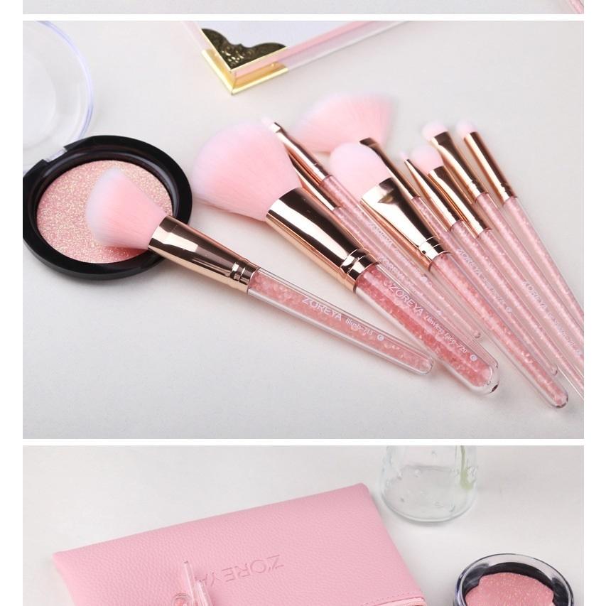 メイクブラシ セット ケース付き 可愛い 敏感肌 持ち運び 化粧筆 ファンデーションブラシ 収納 化粧ブラシ プロ 高品質 10本セット 柔らかい セール 送料無料 |  | 06