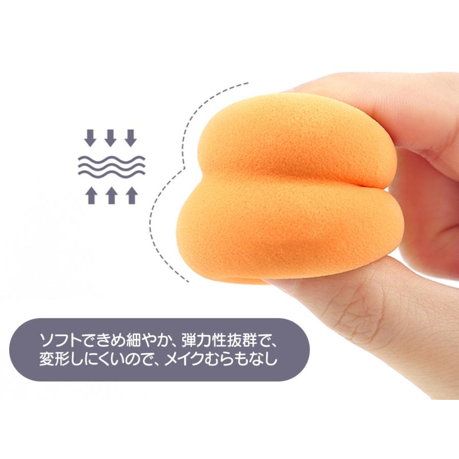 メイクスポンジ 化粧 スポンジ パフ 立体 ひょうたん型 ファンデーション ティアドロップ ３D クッション 湿乾両用 メイクアップスポンジ 送料無料 |  | 09