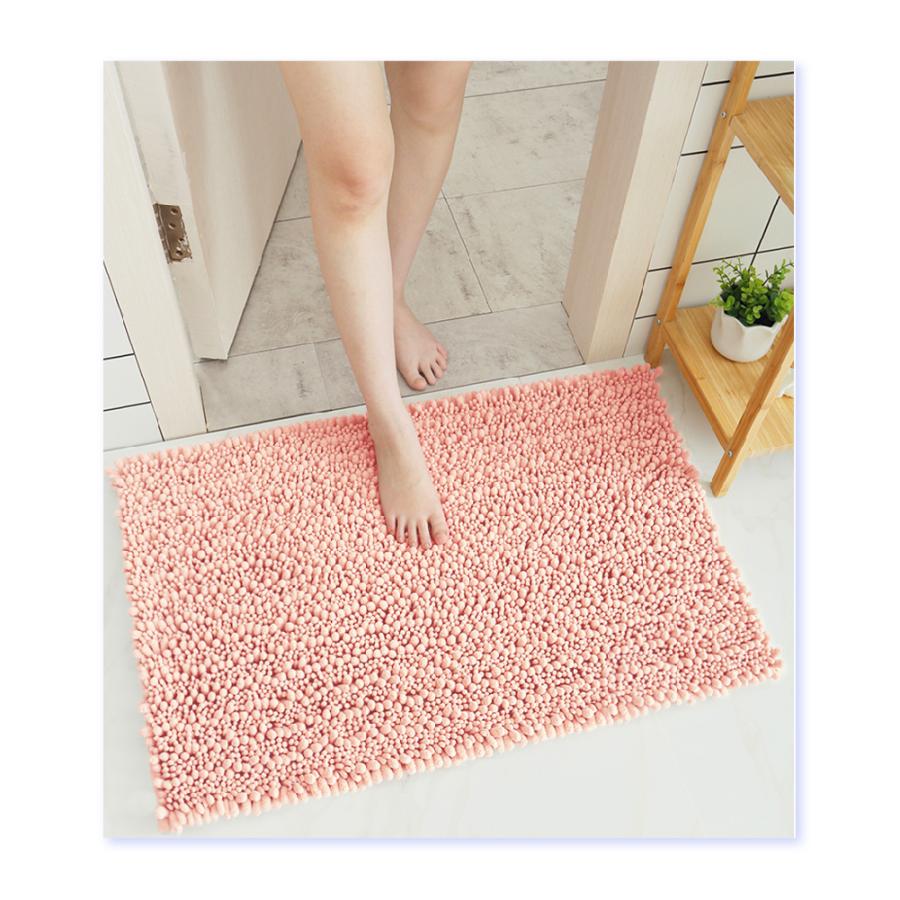バスマット 足ふきマット 大判 速乾 マイクロファイバー 高級シェニール織 ふわふわ お風呂マット 滑り止め 50x80cm 吸水 丸洗い キッチン 浴室 玄関マット |  | 10