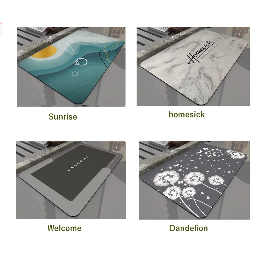 珪藻土 バスマット ソフト 柔らかい ノンアスベスト 珪藻土マット お風呂マット 足ふきマット 吸水 速乾 浴室 お風呂 幅60cm Lサイズ 大判 大きいサイズ 軽い |  | 10