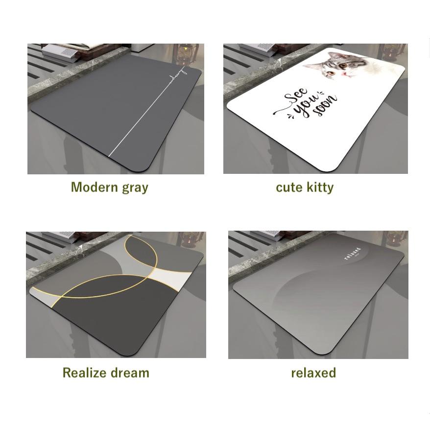 珪藻土 バスマット ソフト 柔らかい ノンアスベスト 珪藻土マット お風呂マット 足ふきマット 吸水 速乾 浴室 お風呂 幅60cm Lサイズ 大判 大きいサイズ 軽い |  | 09