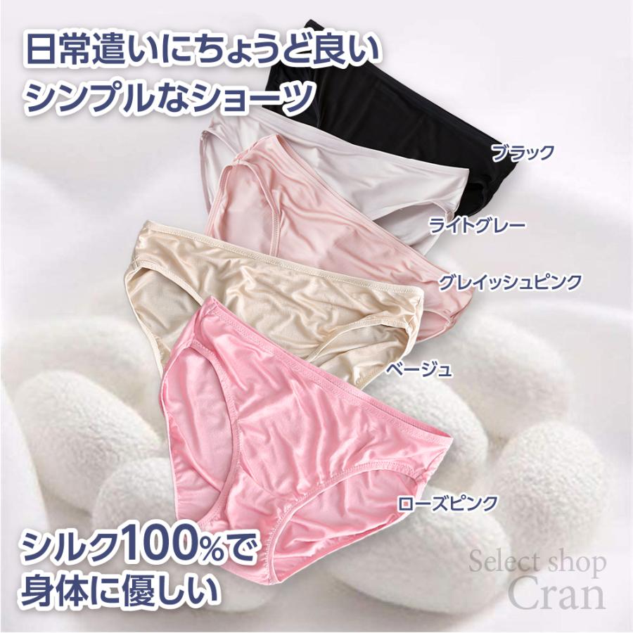 シルク100％ショーツ ２枚組 スタンダード ローライズ シンプル レディース シルク ショーツ SILK 絹 ショーツ サラサラ 冷え取り 蒸れない シンプル 　 |  | 01