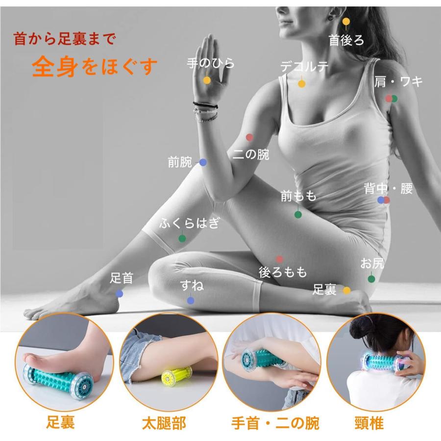 足裏 マッサージ 筋膜リリース 全身 フットローラー フットマッサージャー疲労回復 むくみ 足つぼマット 青竹踏み 足ツボ 足底筋膜 |  | 03