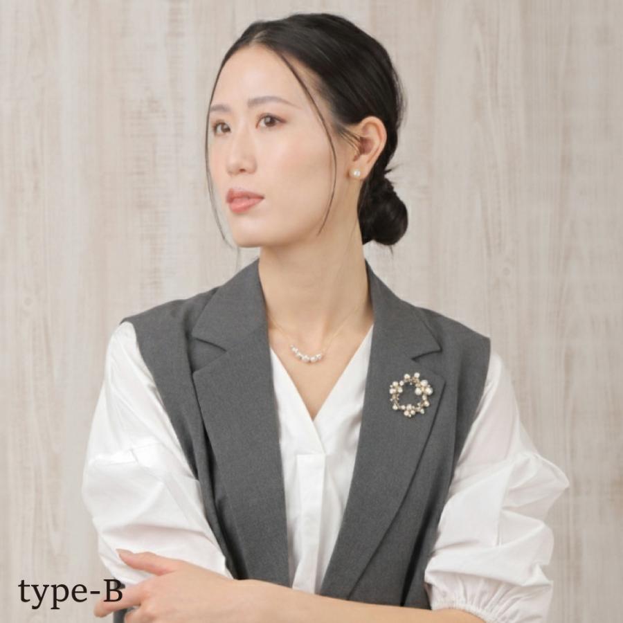 ブローチ フォーマル 入学式 卒業式 結婚式 淡水パール フラワー ピン