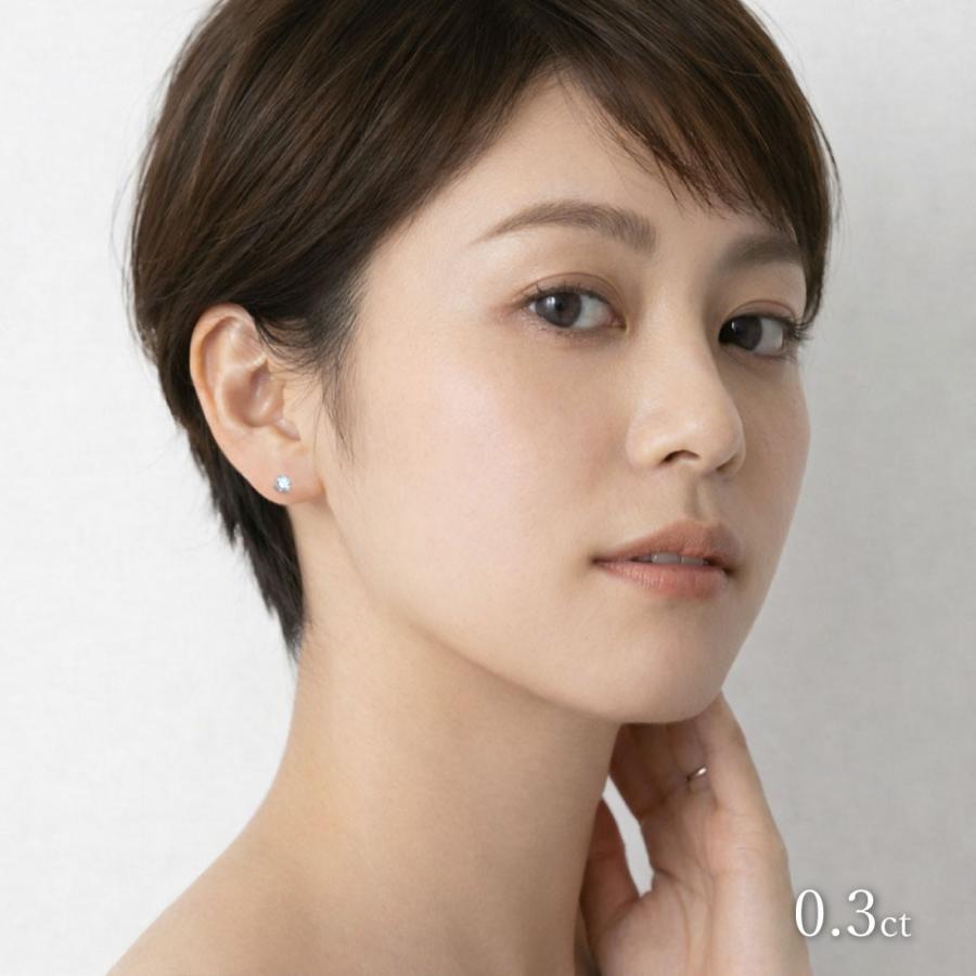 モアサナイト ピアス 一粒 6本爪 0.3ct 0.5ct 1.0ct レディース メンズ 金属アレルギー対応 SV925 プラチナ仕上げ K18ゴールド 両耳用 プレゼント |  | 07