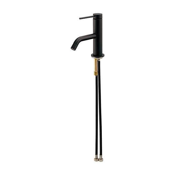 シングルレバー混合栓 マットブラック 183-290-D カクダイ シングルレバー混合栓 マットブラック 183-290-D カクダイ