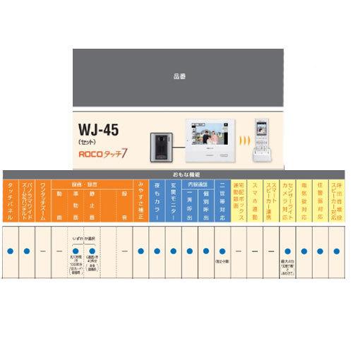 アイホン タッチパネル式ドアホン WJ-45セット一式 カメラ付玄関子機/WJ-DA モニター付親機/WJ-4MED-T モニター付ワイヤレス子機/WJ-4WD テレビドアホン｜craseal｜05