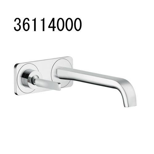 AXOR CITTERIO E アクサーチッテリオE シングルレバー壁付式洗面混合水栓220(プレート付)(化粧部) 36114000 アクサー ハンスグローエ