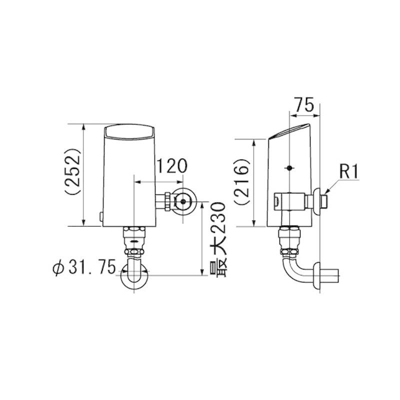 リクシル イナックス オートフラッシュC セパレート形 自動フラッシュ