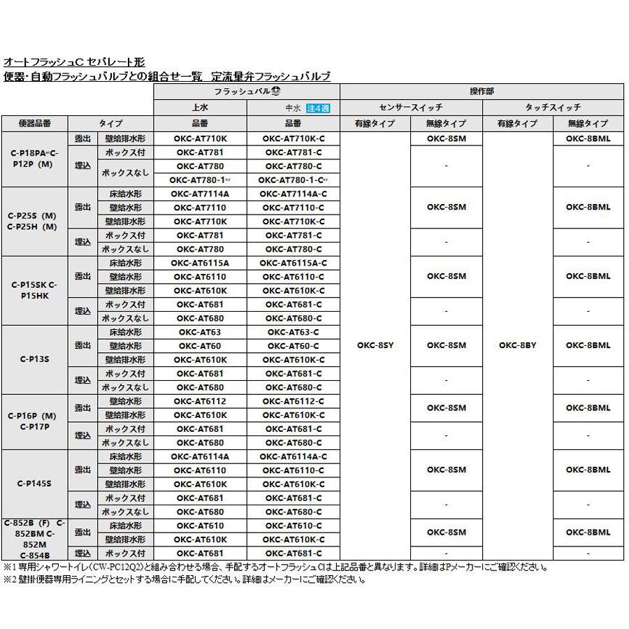 イナックス オートフラッシュC セパレート形 自動フラッシュバルブ 壁給水形 OKC-AT6112 25A 一般地 露出形 上水 LIXIL INAX 【開封】