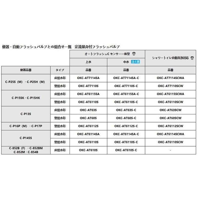 リクシル イナックス オートフラッシュC センサー一体形 シャワートイレ自動洗浄対応 床給水形 OKC-A5115SCWA 25A 一般地 LIXIL INAX