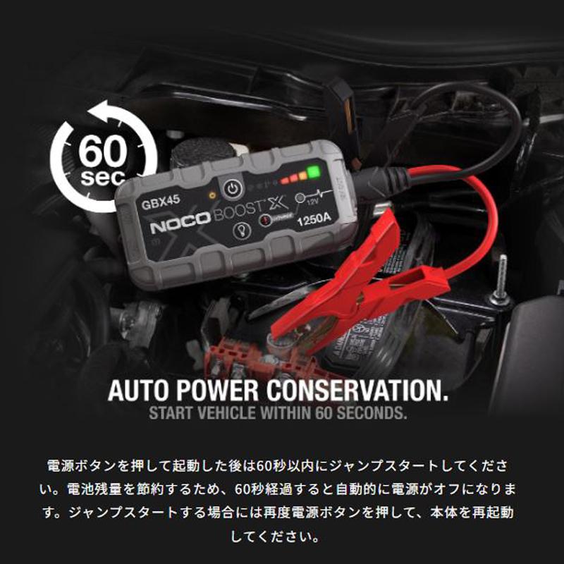 あすつく対応 NOCO Boost X 1250A 12V 車 ポータブ ルリチウム