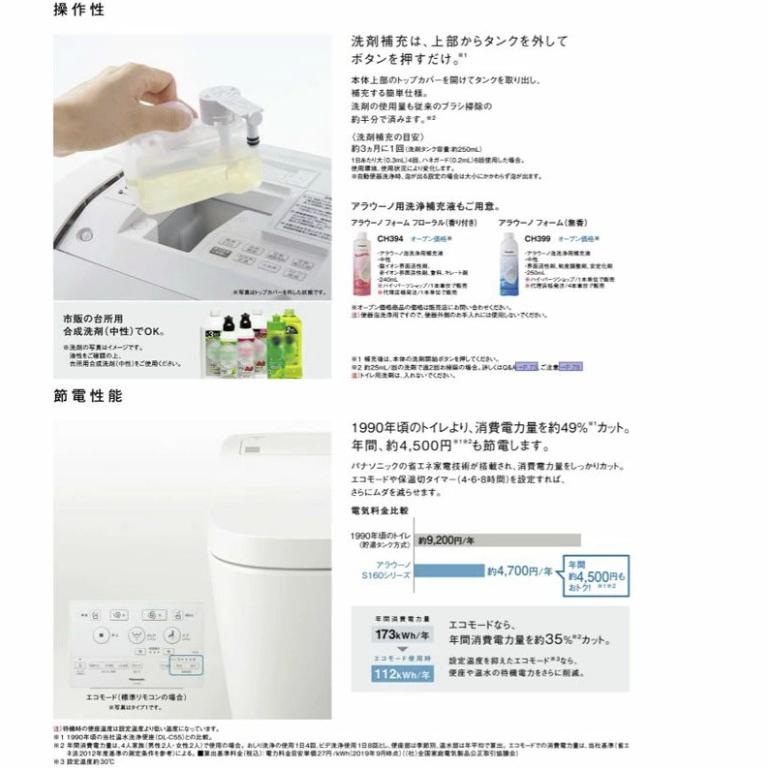 パナソニック アラウーノ XCH1601MWSK 配管 CH160FM 床排水 マルチ 