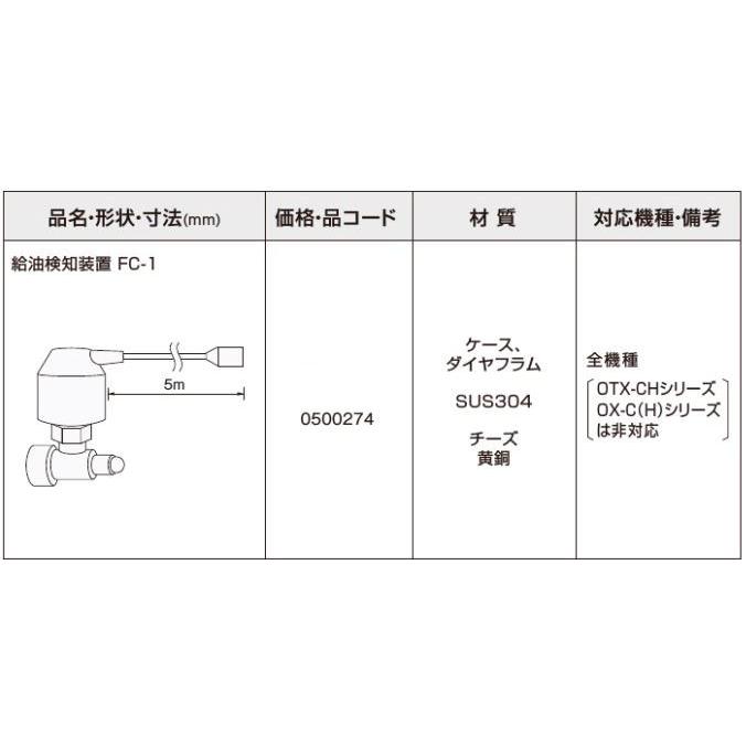 ノーリツ 給油検知装置 FC-1 0500274 NORITZ : クラシール - 通販