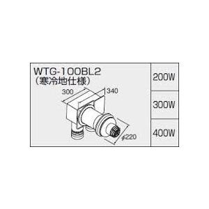 ノーリツ　給排気トップ　WTG-100BL2　0706599　壁厚150〜250ミリ　200W　寒冷地仕様)　NORITZ