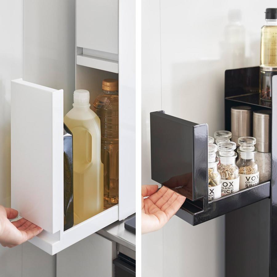 tower 隠せる調味料ラック タワー 2段 ホワイト 隠せる調味料ラック