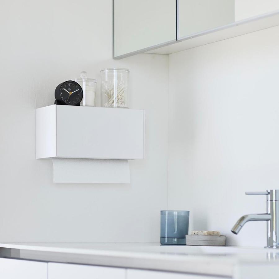 氷室専用 タワー tower 石こうボード壁対応トレー付きペーパータオル