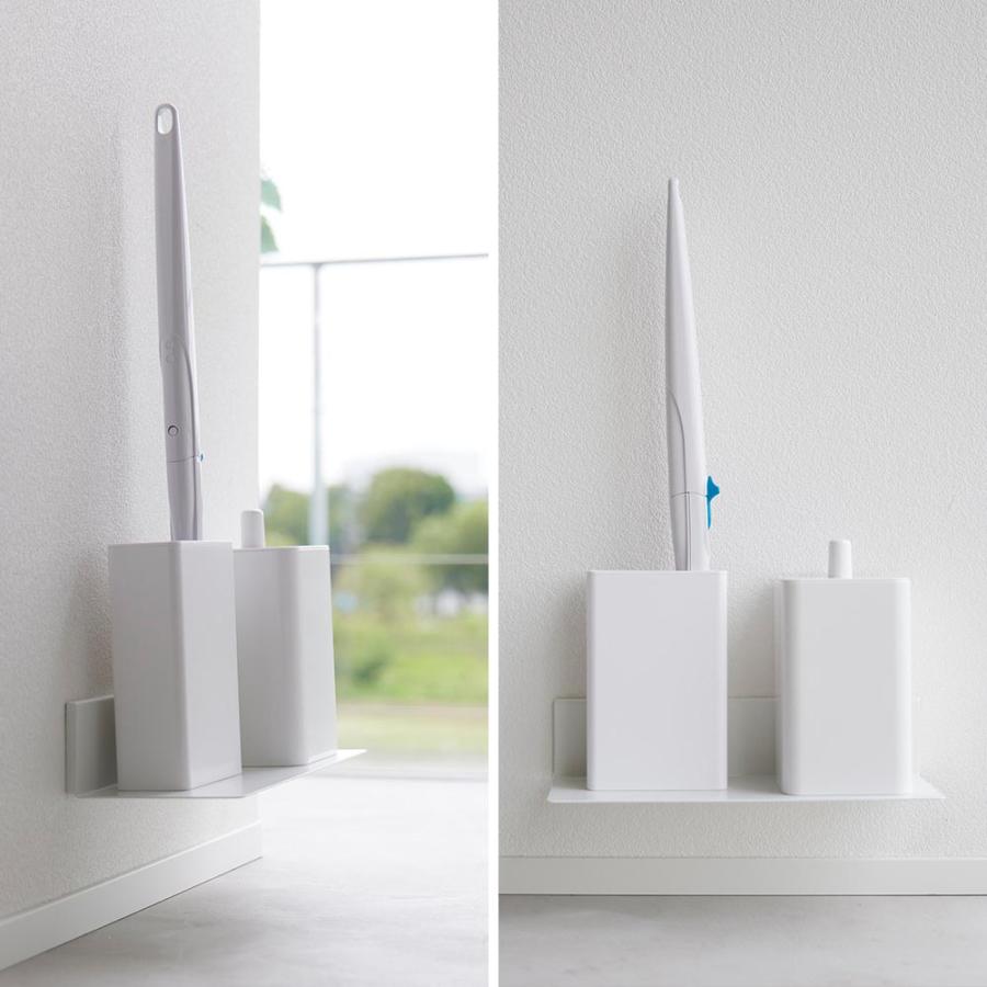 タワー tower 石こうボード壁対応浮かせるトイレ棚 ホワイト タワー tower 石こうボード壁対応浮かせるトイレ棚 ホワイト