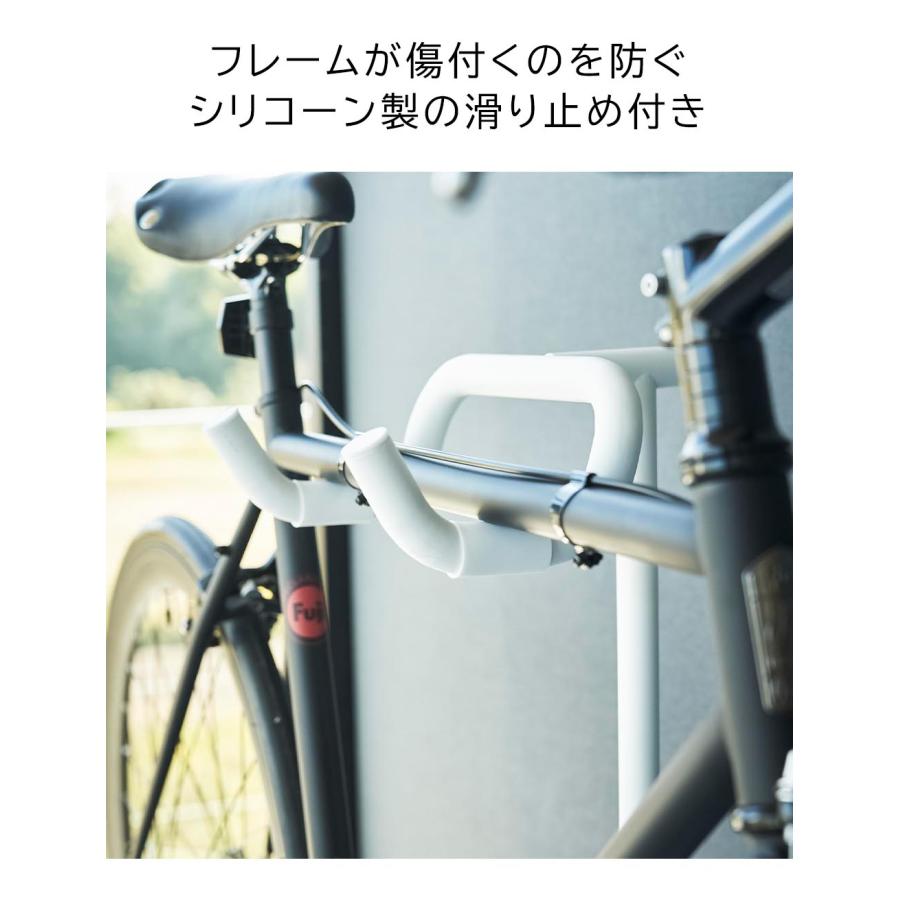 自転車スタンド タワー 山崎実業 tower 1台 ホワイト ブラック 自転車スタンド タワー 山崎実業 tower 1台 ホワイト ブラック
