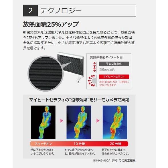 電気関係 遠赤外線ヒーター マイヒート セラフィ インターセントラル MHS-700(W