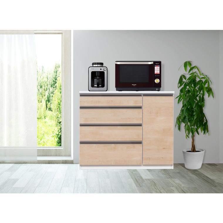 キッチンハイカウンター　120 カウンターレジューム 120－2TH－R WH <N>(幅120cm 5Y)ホワイト