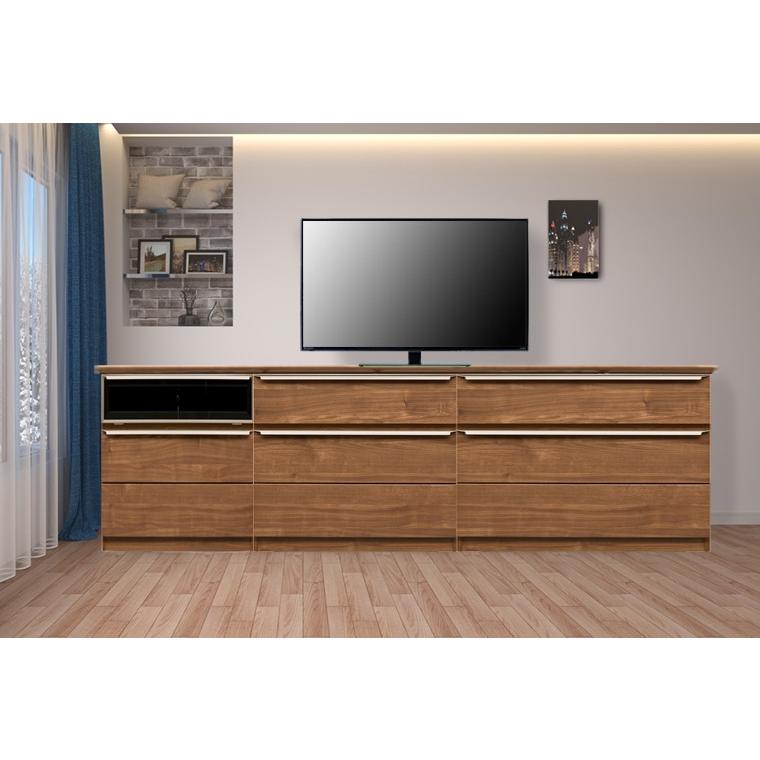 【新商品】 テレビ台 ハイタイプ 幅240cm おしゃれ 収納 テレビボード キャビネット SR 【ZYX2726257661】(95648円)