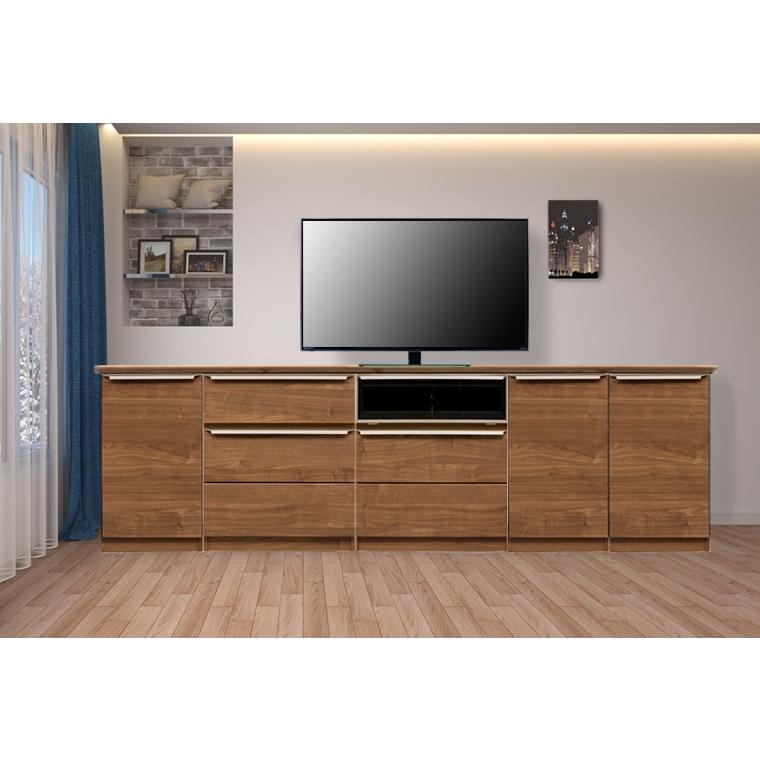 新入荷 テレビ台 ハイタイプ 幅240cm おしゃれ 収納 テレビボード キャビネット SR 【WSO1859193818】(65228円)