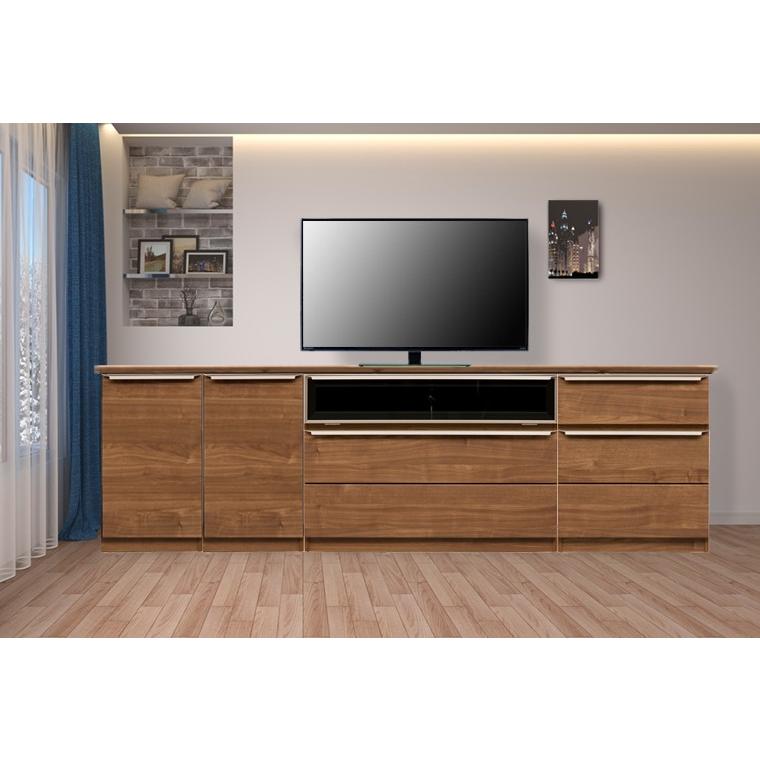 【美品】 テレビ台 ハイタイプ 幅240cm おしゃれ 収納 テレビボード キャビネット SR 【UO2020861302】(70900円)