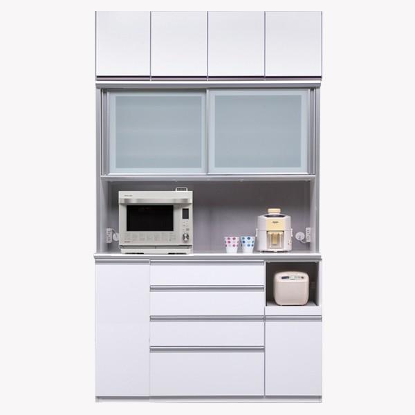 オープンボード 幅140cm 上置付 食器棚 キッチン収納 ダイニングボード