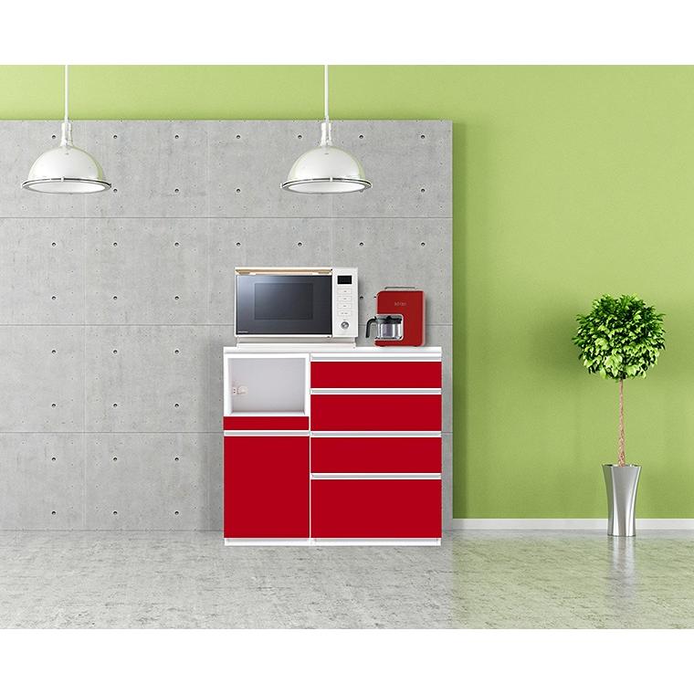 キッチンカウンター 幅100cm 家電収納 キッチン収納 食器収納 レンジ台