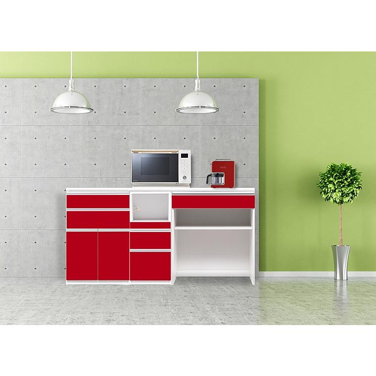 キッチンカウンター 幅180cm カウンターキッチン 下 収納 ハイ