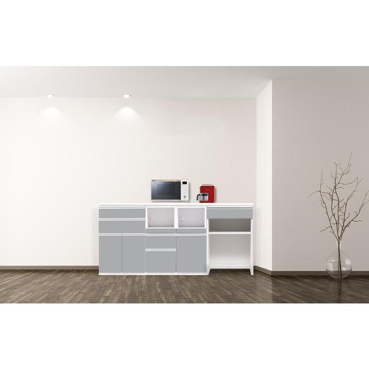 キッチンカウンター 幅200cm カウンター 下 収納 ハイカウンター pm