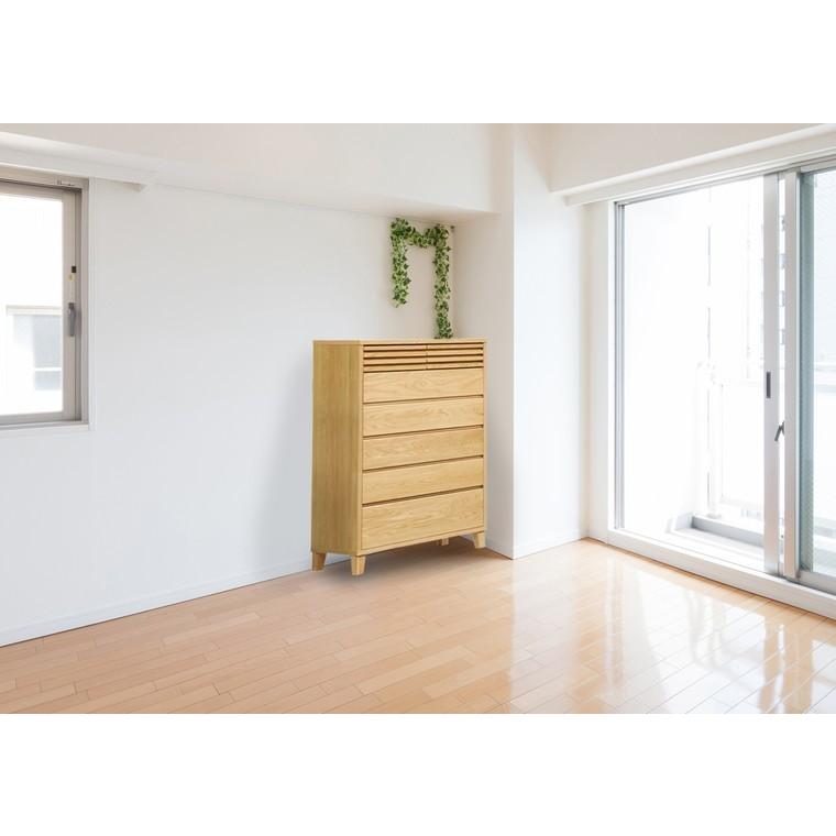 チェスト　洋服たんす　日本製　天然木 幅90cm チェスト 洋服タンス 衣類たんす 天然木 ハイチェスト : CRASIO