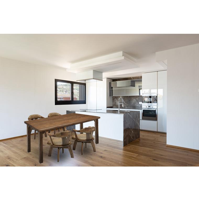 TD 幅205cm ダイニングテーブル 5点セット ダイニングテーブルセット 4