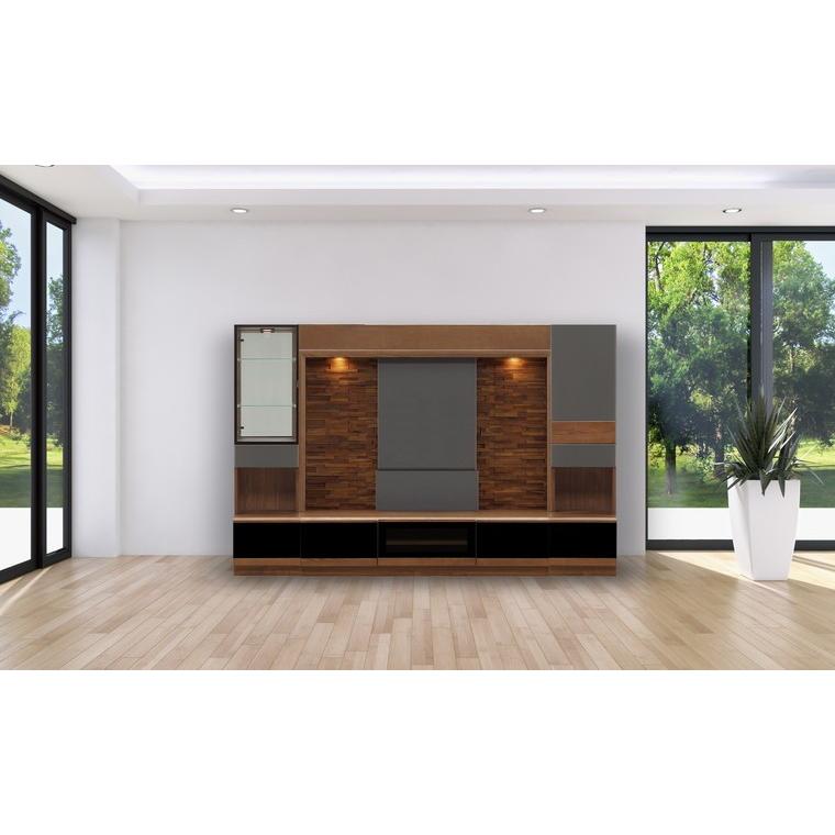 BRO 幅240cm 壁面収納 テレビボード TVボード テレビ台 大川家具 無垢