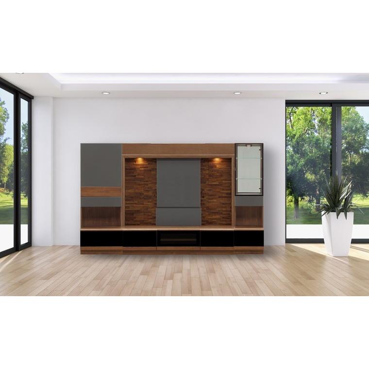 BRO 幅260cm 壁面収納 テレビボード TVボード テレビ台 大川家具