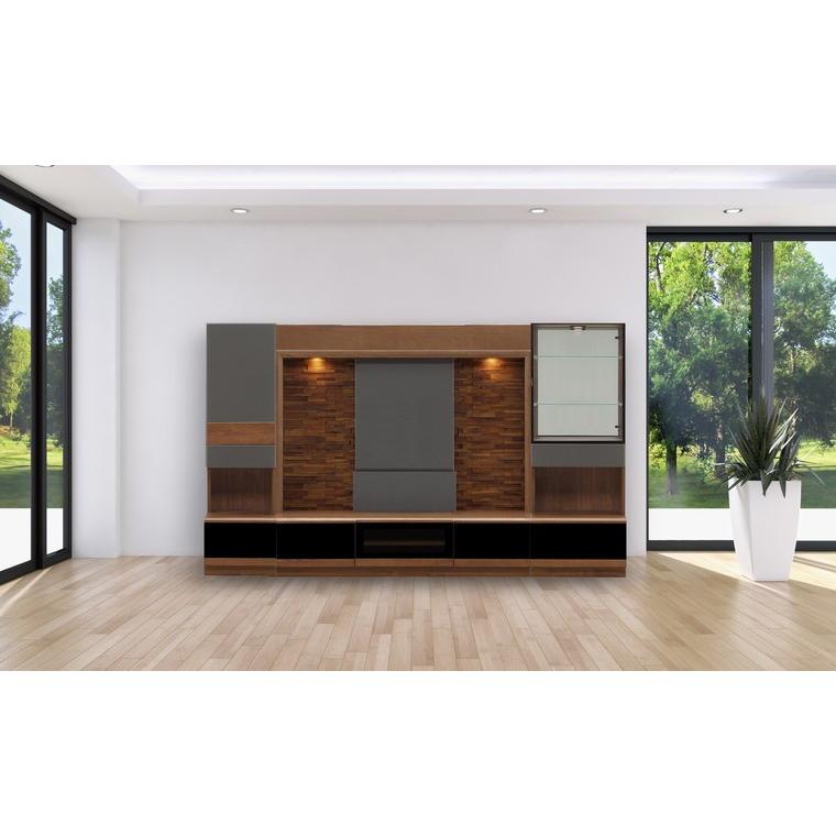 最高級 松田家具 壁面テレビボード、TVラック、全幅260cm  Used/美品 リビングボード・TVボード - 株式会社松田家具