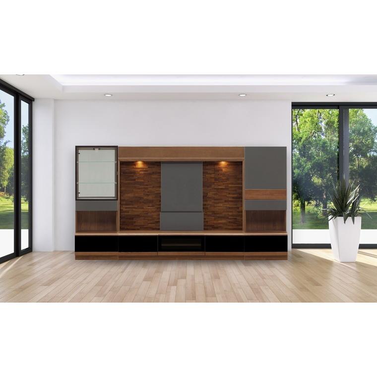 BRO 幅300cm 壁面収納 テレビボード TVボード テレビ台 天然木