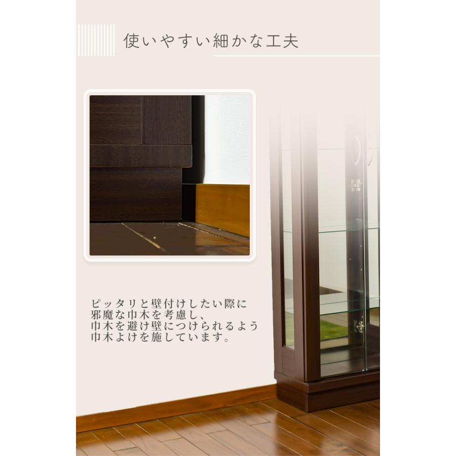 コレクションボード コレクションケース 5段 幅50cm 高さ143cm ガラス 