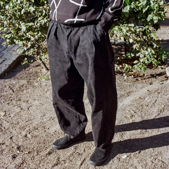 POETIC COLLECTIVE Ballon Pants BLACK DENIM ポエティック