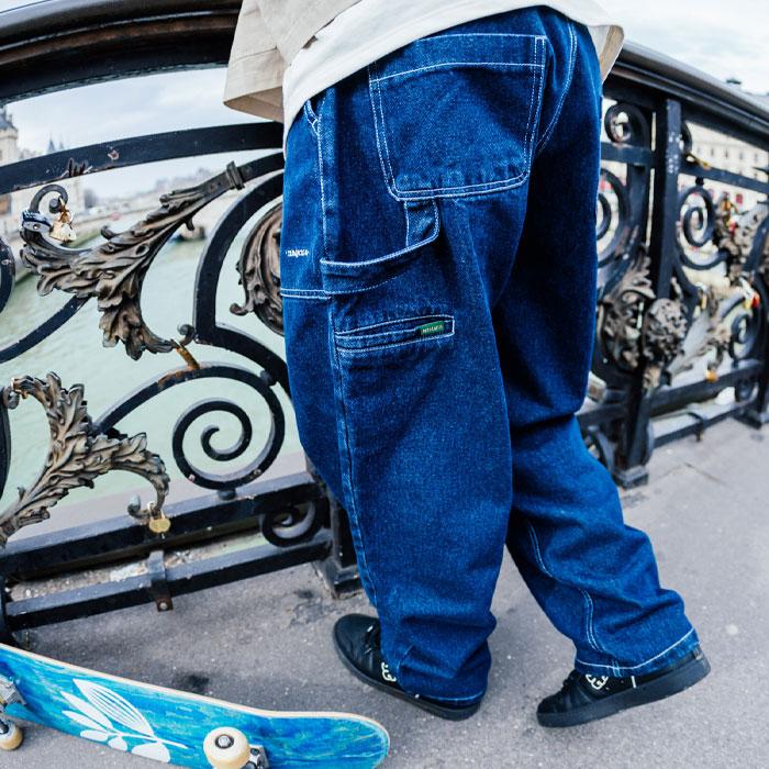 MAGENTA ATELIER DENIM PANTS BLACK BLUE マゼンタ デニム