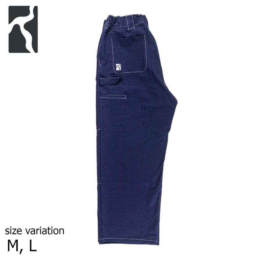 POETIC COLLECTIVE SCULPTOR PANTS NAVY/WHITE ポエティック