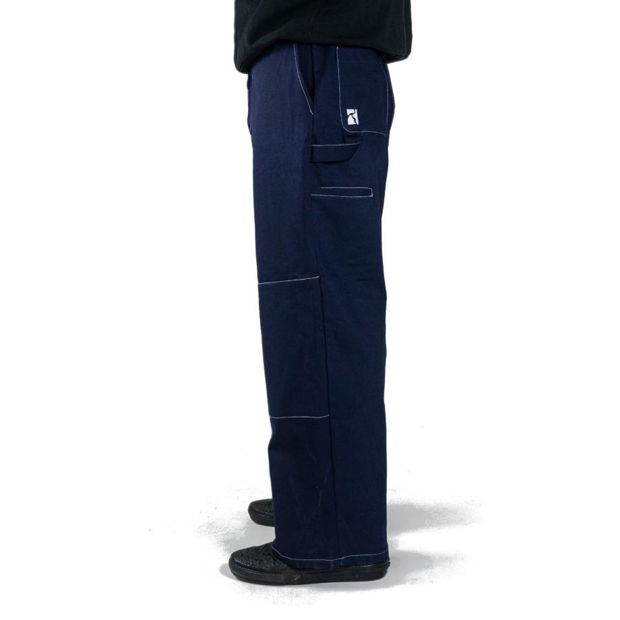 POETIC COLLECTIVE SCULPTOR PANTS NAVY/WHITE ポエティック