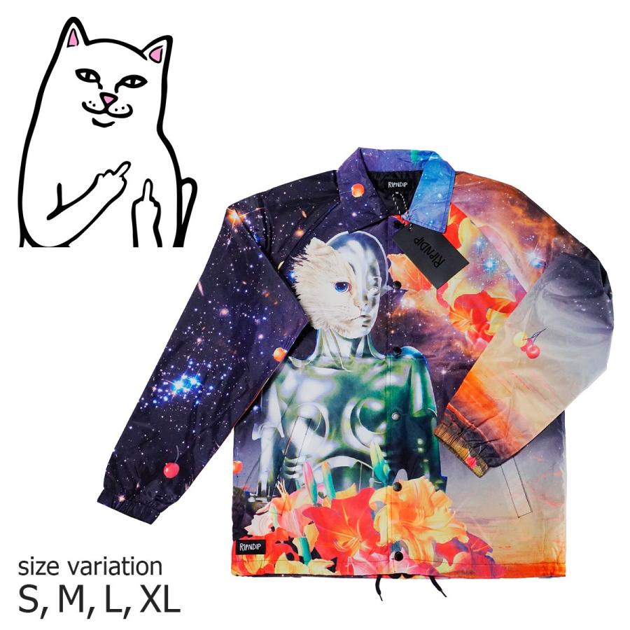 魅力的な Ripndip コーチジャケット リップンディップ Galactica Coaches Jacket スケボー メンズ レディース アウター ねこ 宇宙 銀河 最安値 Zoetalentsolutions Com