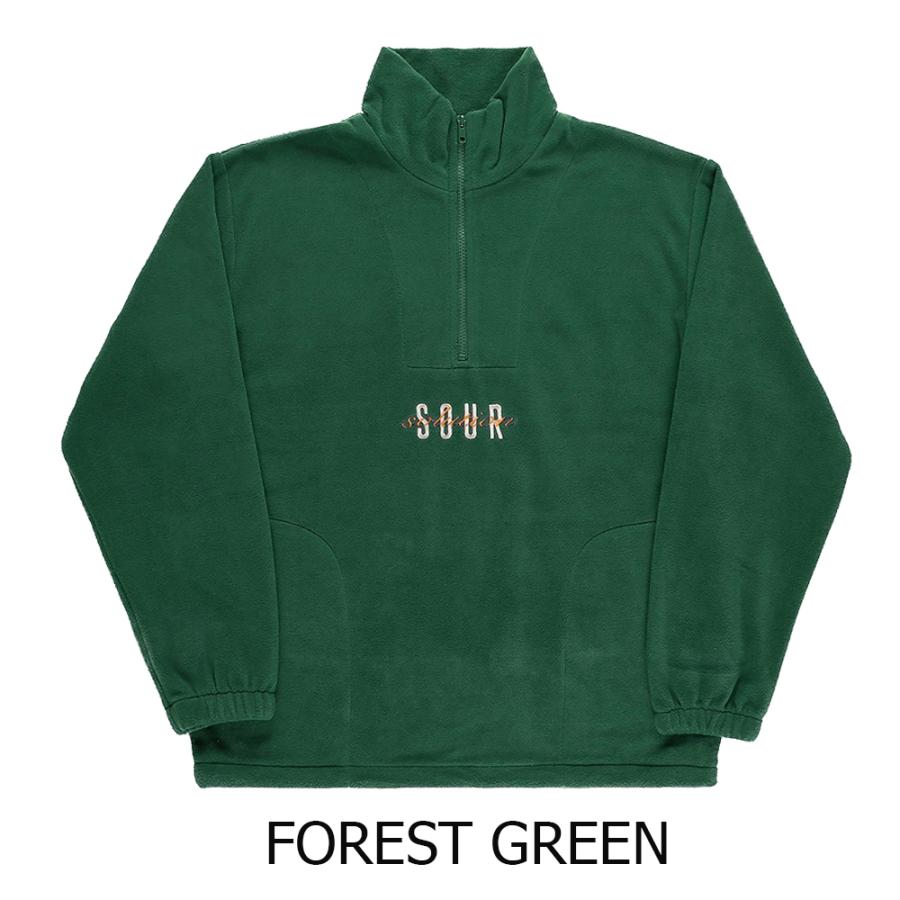 SOUR Spothunter Fleece BLACK FOREST GREEN サワー フリース ハーフ 