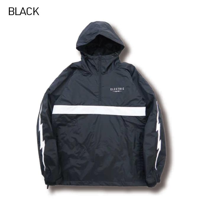 22-23 ELECTRIC ANORAK RAGLAN BLACK WHITE エレクトリック アノラック ジャケット トップス プルオーバー スノーボード スノボー メンズ｜crass｜02