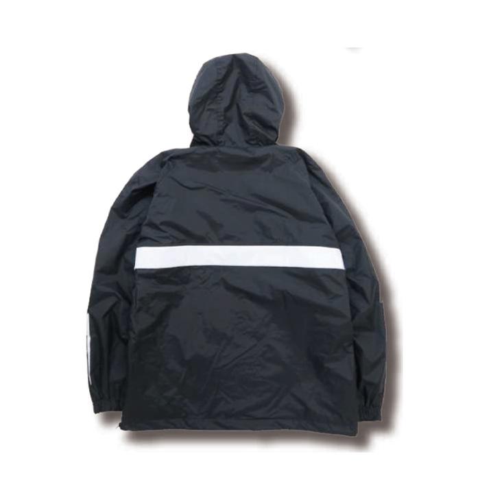 22-23 ELECTRIC ANORAK RAGLAN BLACK WHITE エレクトリック アノラック ジャケット トップス プルオーバー スノーボード スノボー メンズ｜crass｜03