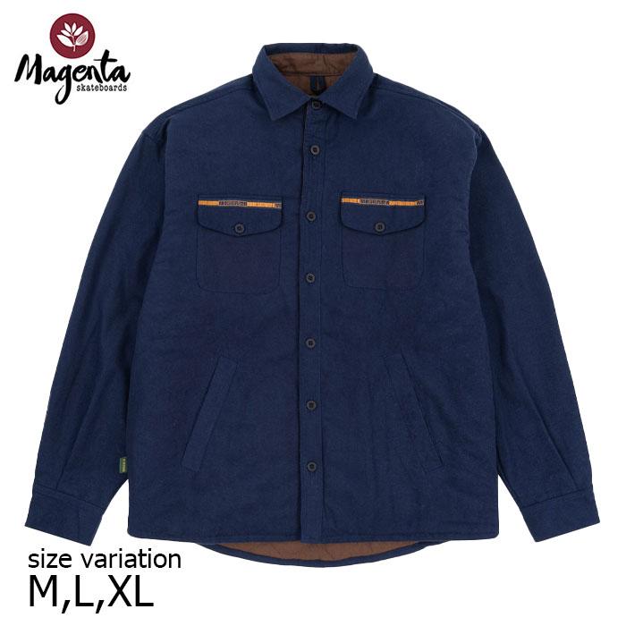 MAGENTA FA24 MAZE OVERSHIRT マゼンタ オーバーシャツ NAVY スケボー